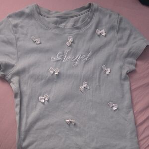 Angel Kids T-Shirt in Light Blue